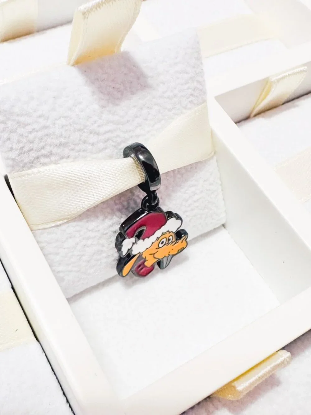 925 Sterling Silver The Grinch Max the Dog Charm Fits Pandora Bracelets